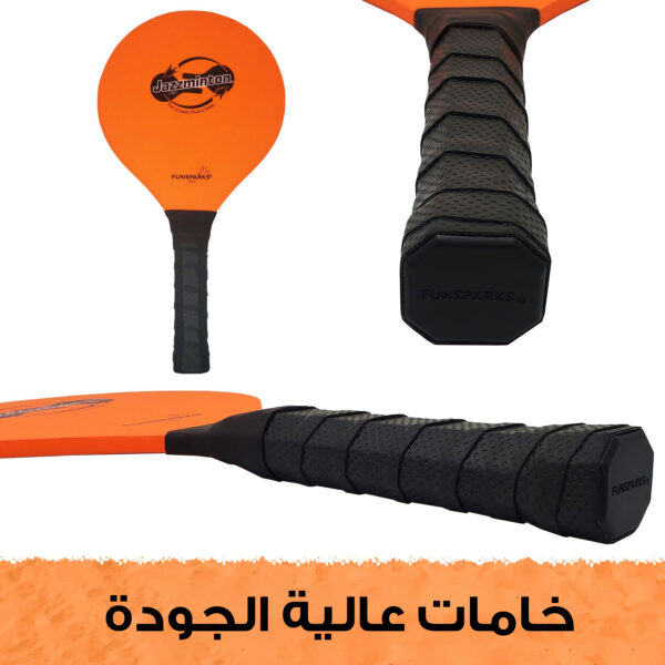 ⁦طقم تحدي الراكت – لعبة بيكل بول مع شبكة، مضارب، وريشات⁩ - الصورة ⁦5⁩