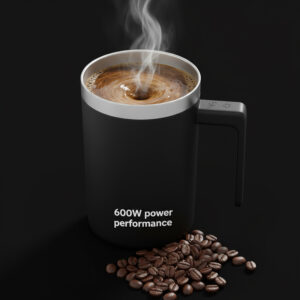 كوب قهوة كهربائي محمول بقدرة 600 وات لطحن البن وصنع إسبرسو سيلفر كريست