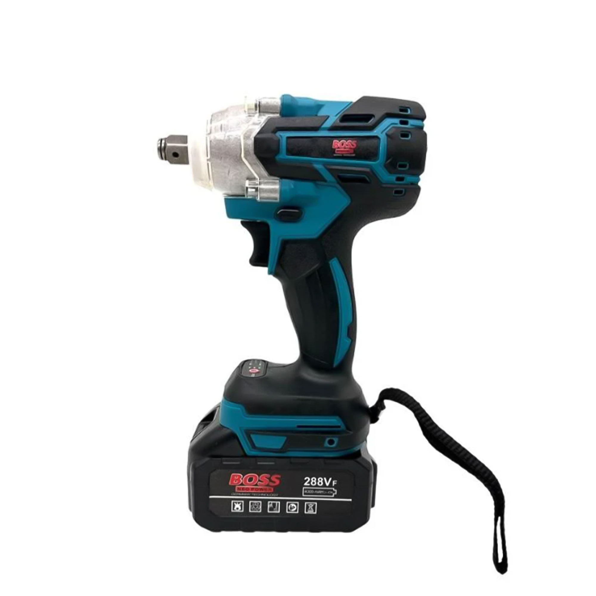دريل مفك براغي لا سلكي BOSS بقوة 350  مع بطاريتين ليثيوم وشنطة عدة متكاملة - الصورة 3